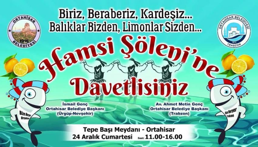 Ortahisar Hamsi Şenliğine Davetlisiniz