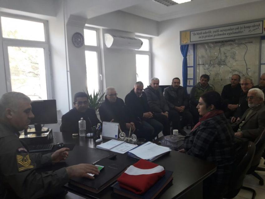 MHP İlçe Teşkilatı Jandarma Komutanlığını Ziyaret Etti