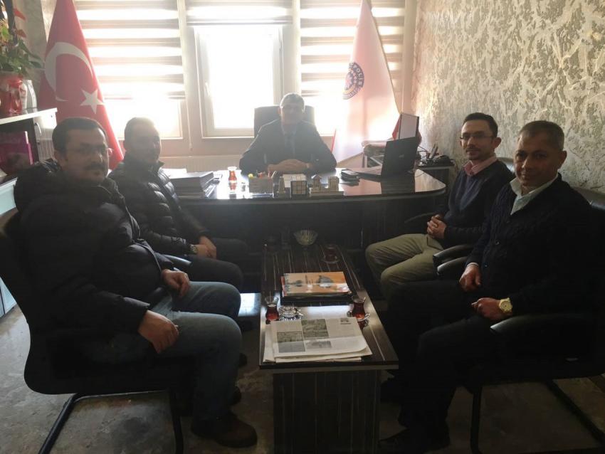 Çarşı Esnafı Emniyet Müdürü Yılmaz'ı Ziyaret Etti