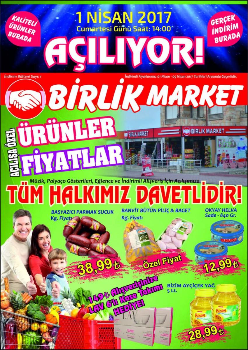 Birlik Market Yarın Açılıyor