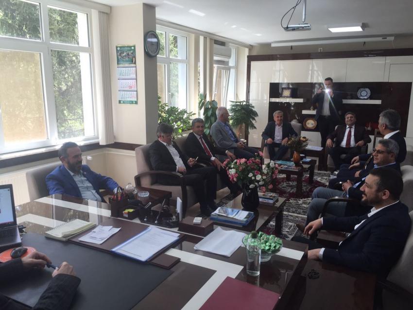 AK Parti Nevşehir Milletvekilleri ve Belediye Başkanları DSİ'de