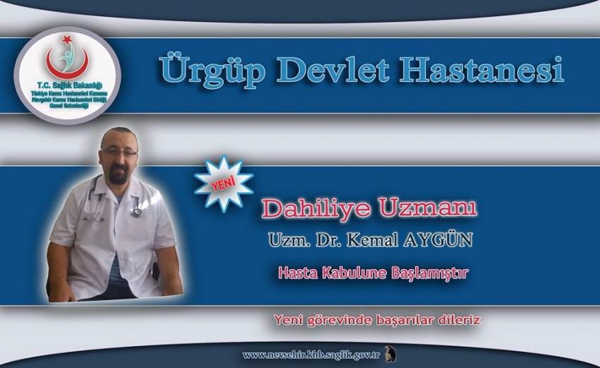 Ürgüp Devlet Hastanesinde Yeni Dahiliye Uzmanı Görevine Başladı