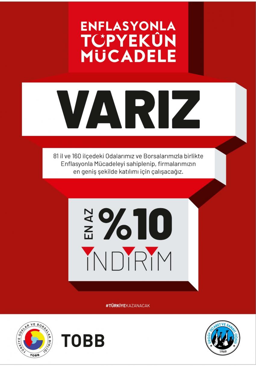 Ürgüp Ticaret ve Sanayi Odasından Üyelerine Duyuru