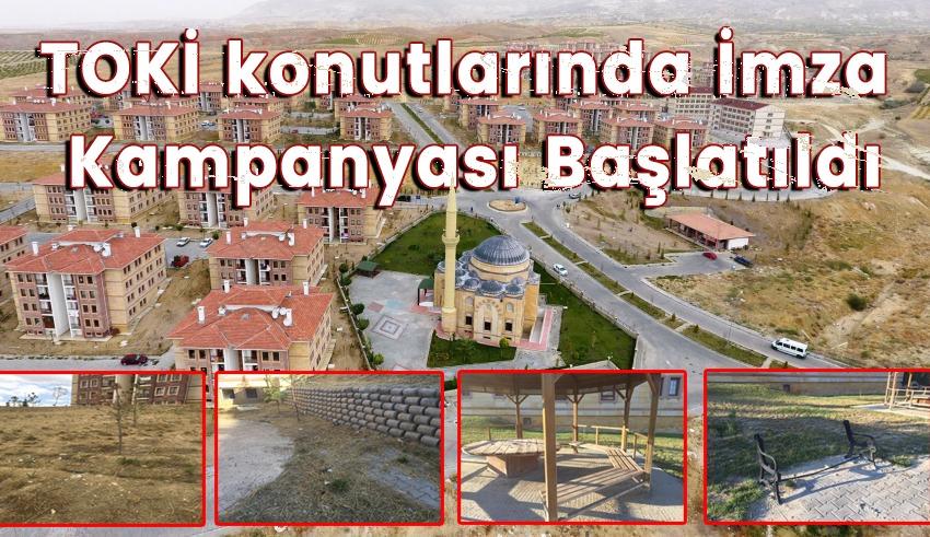 Ürgüp TOKİ'de Site Aidatları İçin İmza Kampanyası Başlatıldı