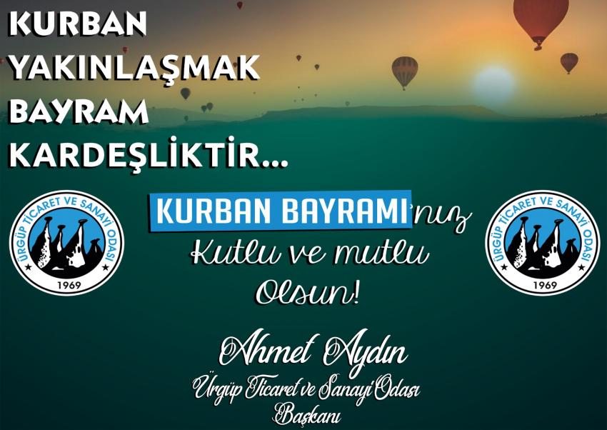 TSO Başkanı Ahmet Aydın 'Kurban Bayramınız Mübarek Olsun'