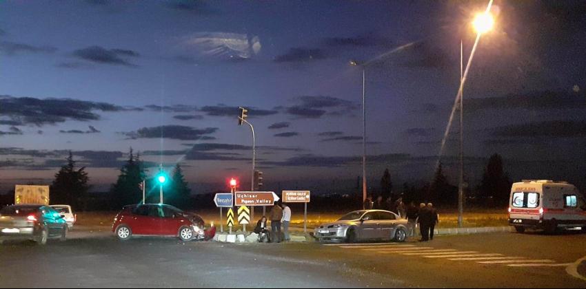 Trafik Kazası Meydana Geldi 1 Yaralı