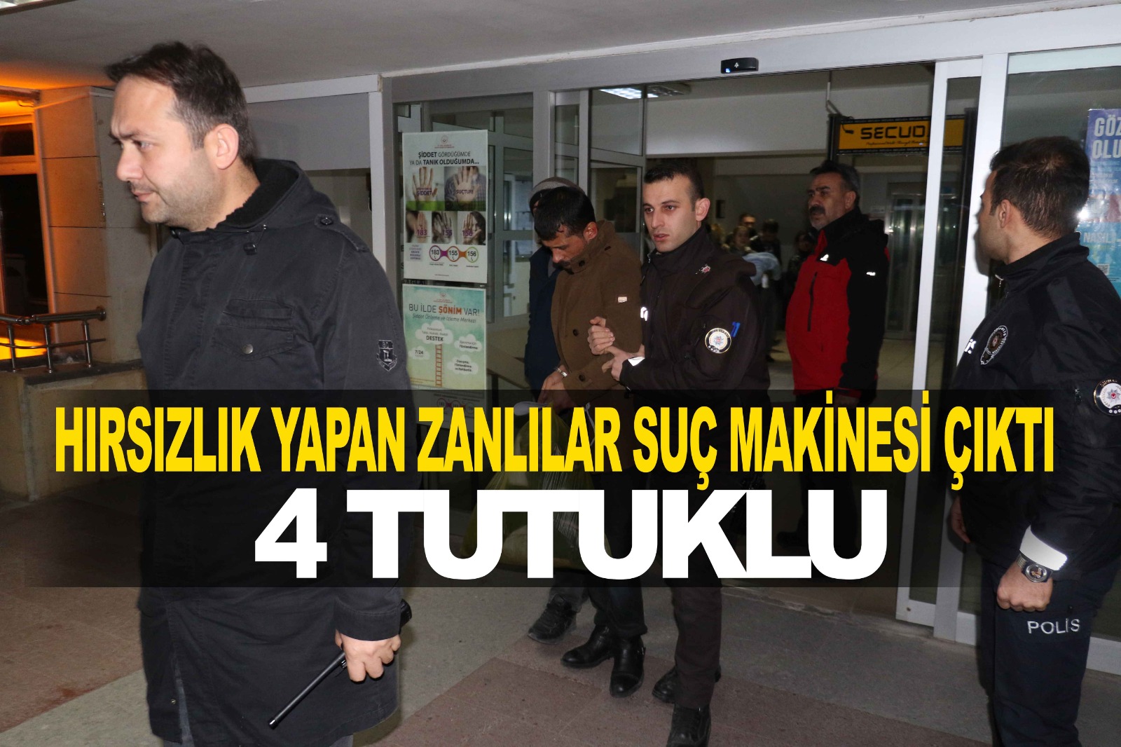 Hırsızlık Yapan Zanlılar Suç Makinesi Çıktı, 4 Tutuklu