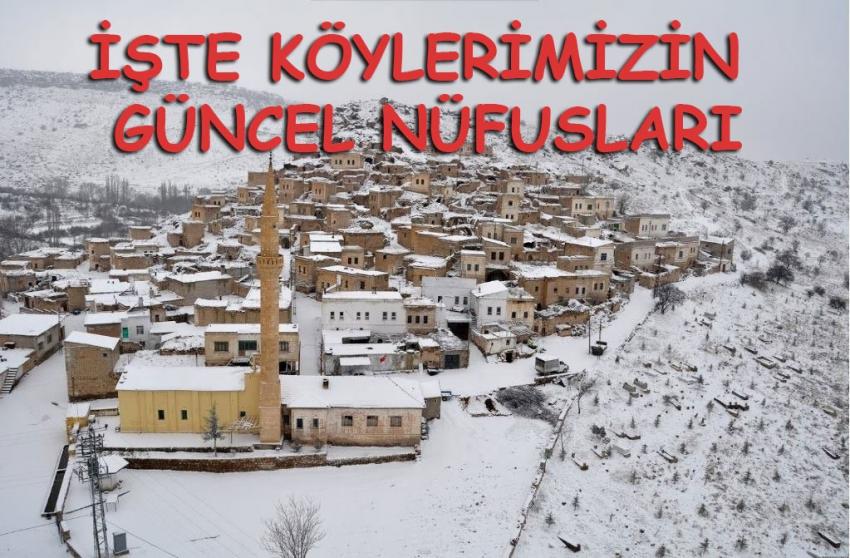 Ürgüp'e Bağlı Belde ve Köy Nüfusları Yayınlandı