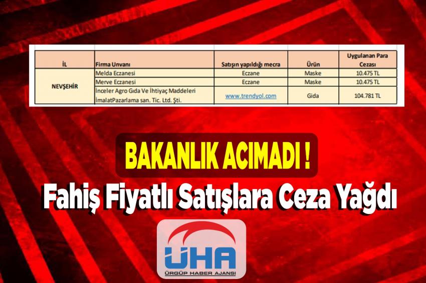 Bakanlık Acımadı.. Fahiş Fiyatlı Satışlara Ceza Yağdı