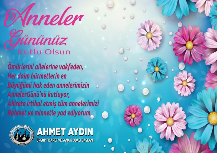Başkan Aydın 'ilk öğretmenimiz annelerimizin Anneler Günü’nü kutluyorum'