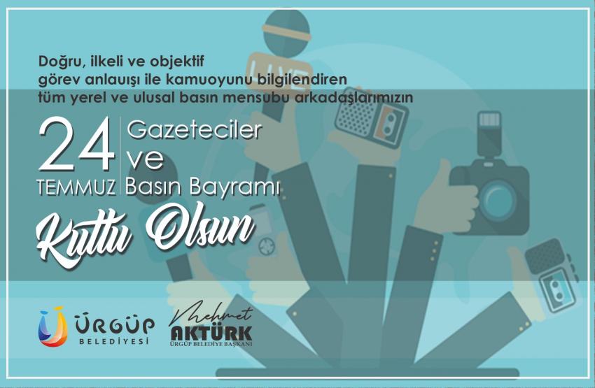 Başkan Aktürk 'Gazeteciler ve Basın Bayramını Kutladı'