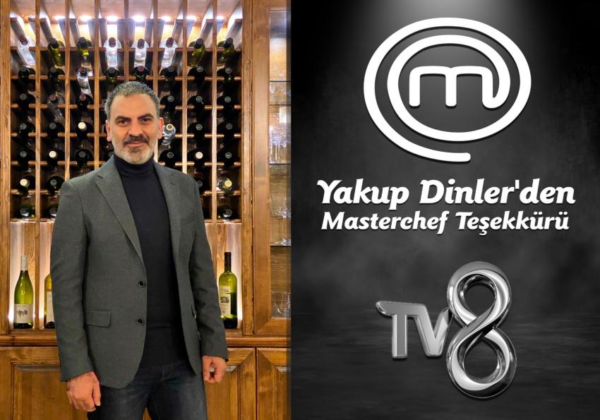 Yakup Dinler'den Masterchef Teşekkürü